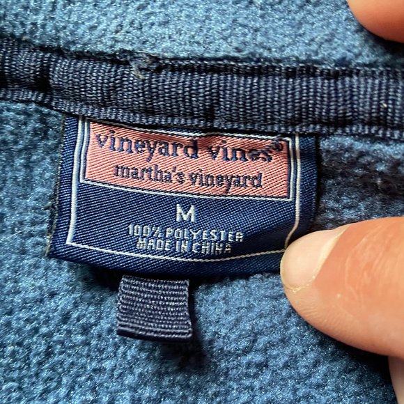 Vineyard Vines Navy Fleece Shep Shirt - Picture 4 of 5